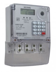 Hexing Single Phase Prepaid Electricity Meter With Integrated Keypad Hexing Single Phase Prepaid Electricity Meter With Integrated Keypad